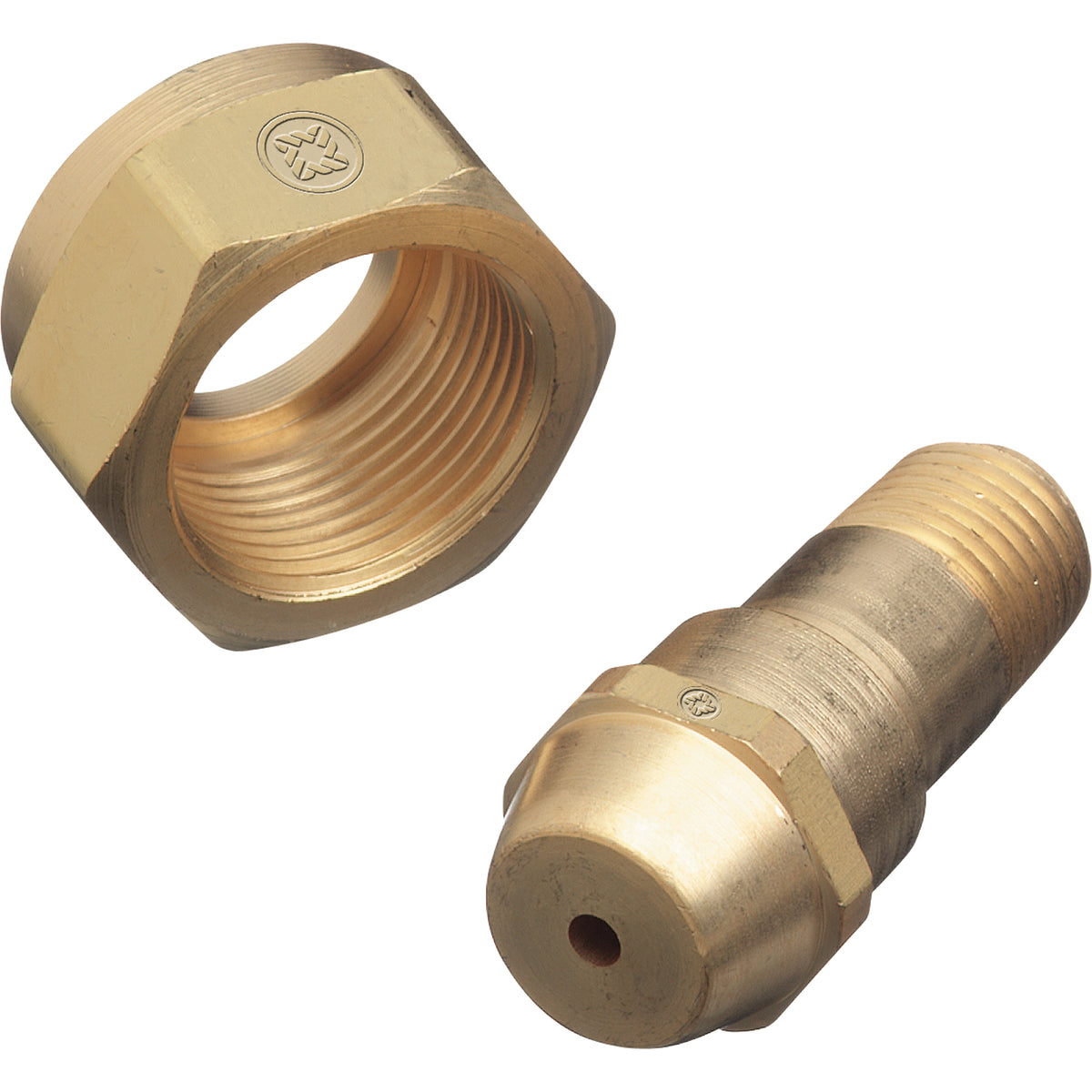 Regulator Nuts & Nipples, Brass & Stainless Steel - 312-1762