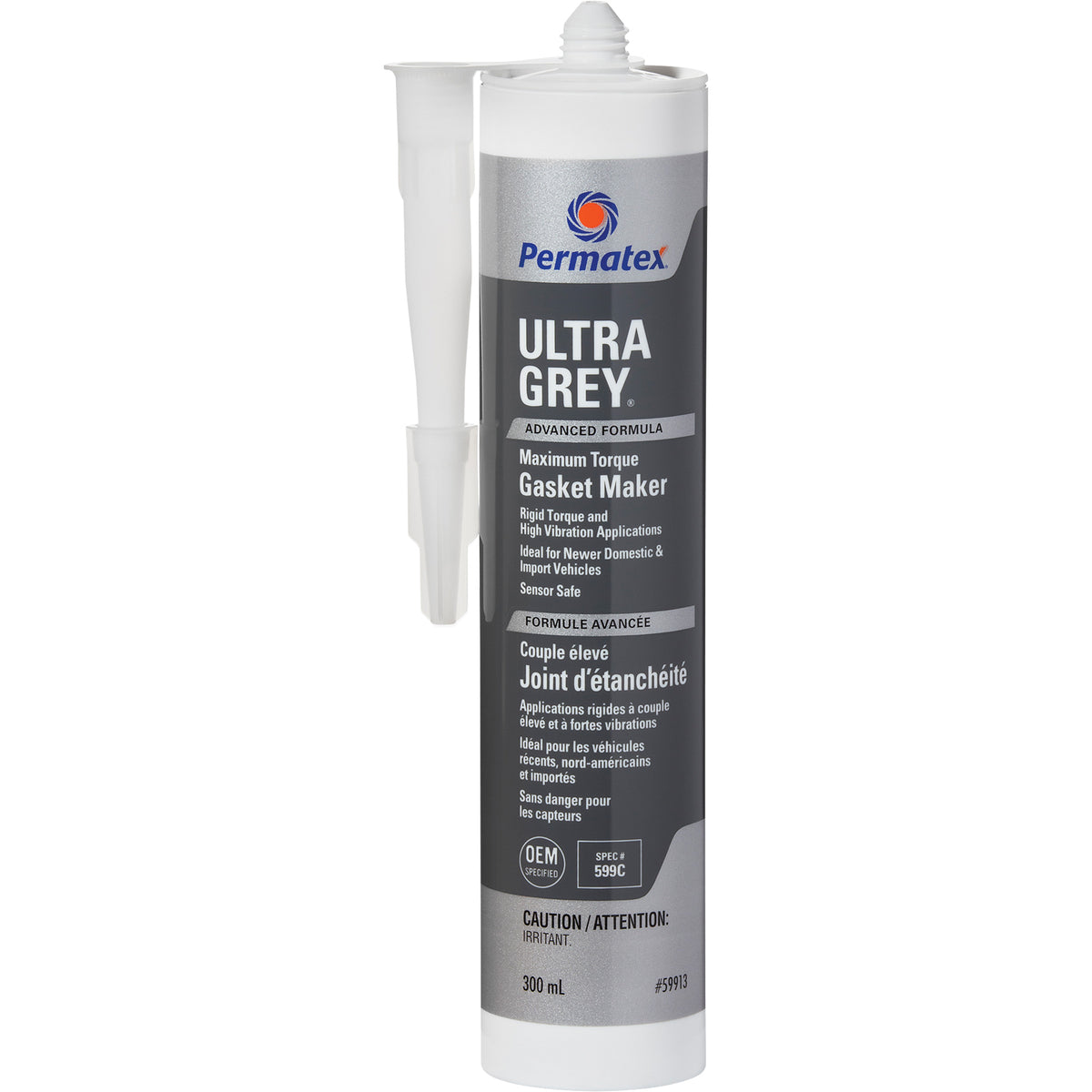 Ultra Grey® Rigid High-Torque RTV Silicone Gasket Maker - AH103