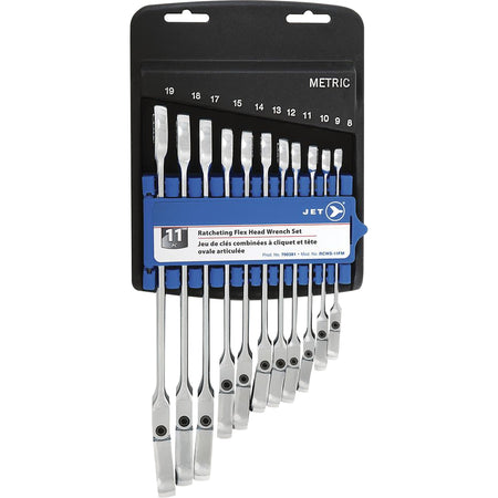 RCWS-11FM Metric Flex Head Ratchet Combination Wrench Set - AUW062