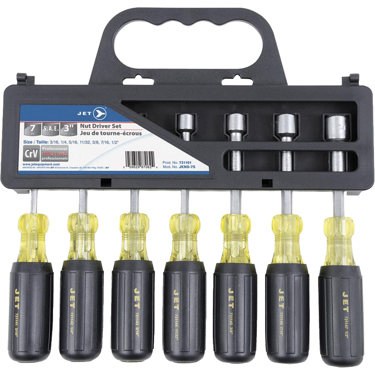 JKND-7S Cushion Grip Nutdriver Set - AUW098