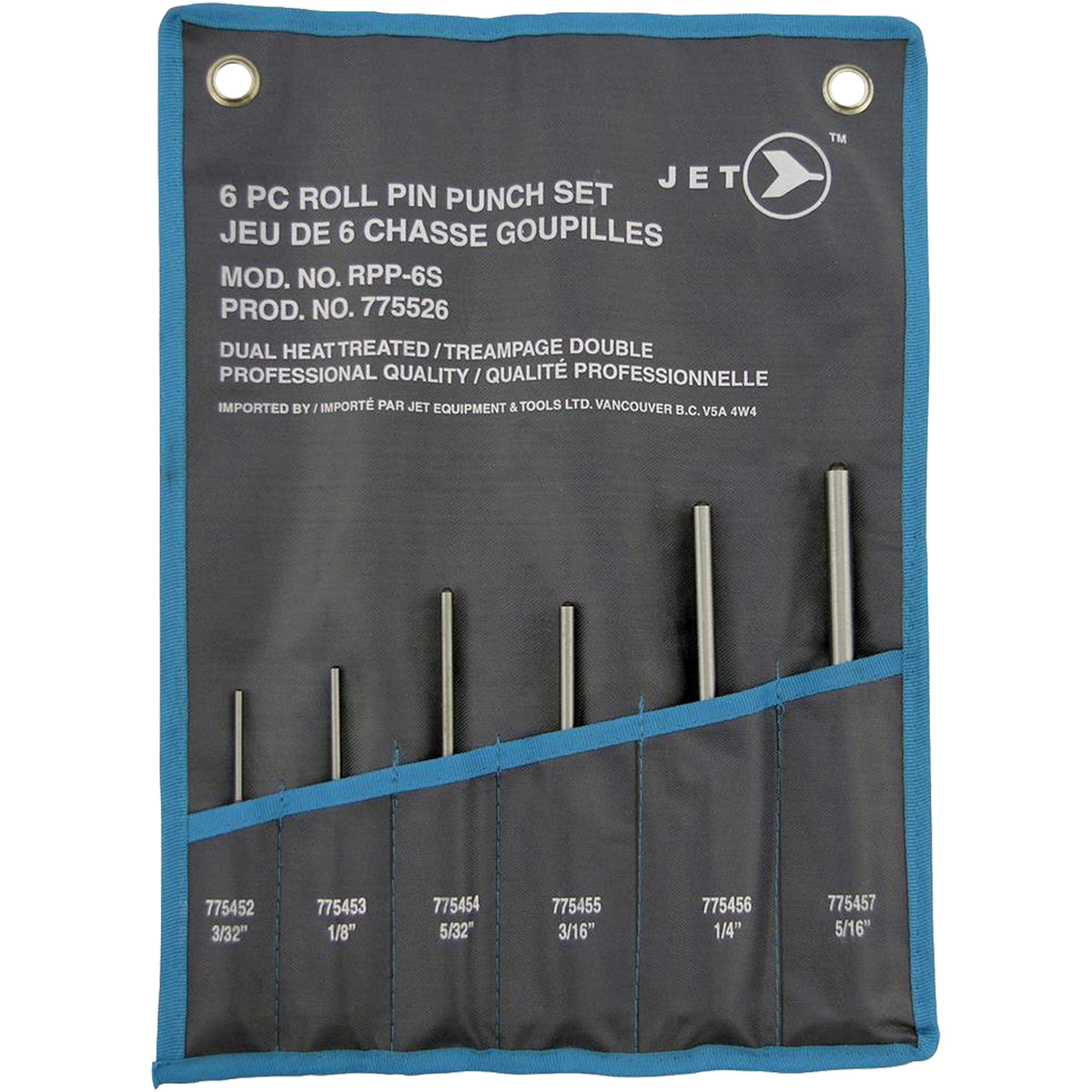 RPP-6S Roll Pin Punch Set - AUW124
