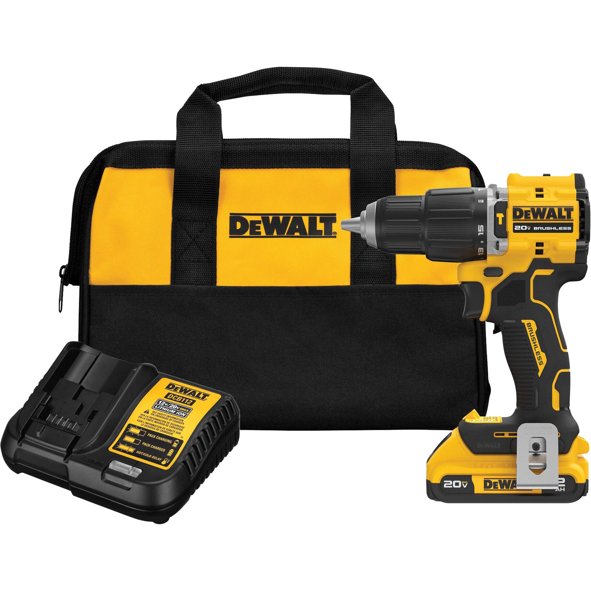 Atomic Compact Series™ Brushless Cordless Hammer Drill Kit - AUW237