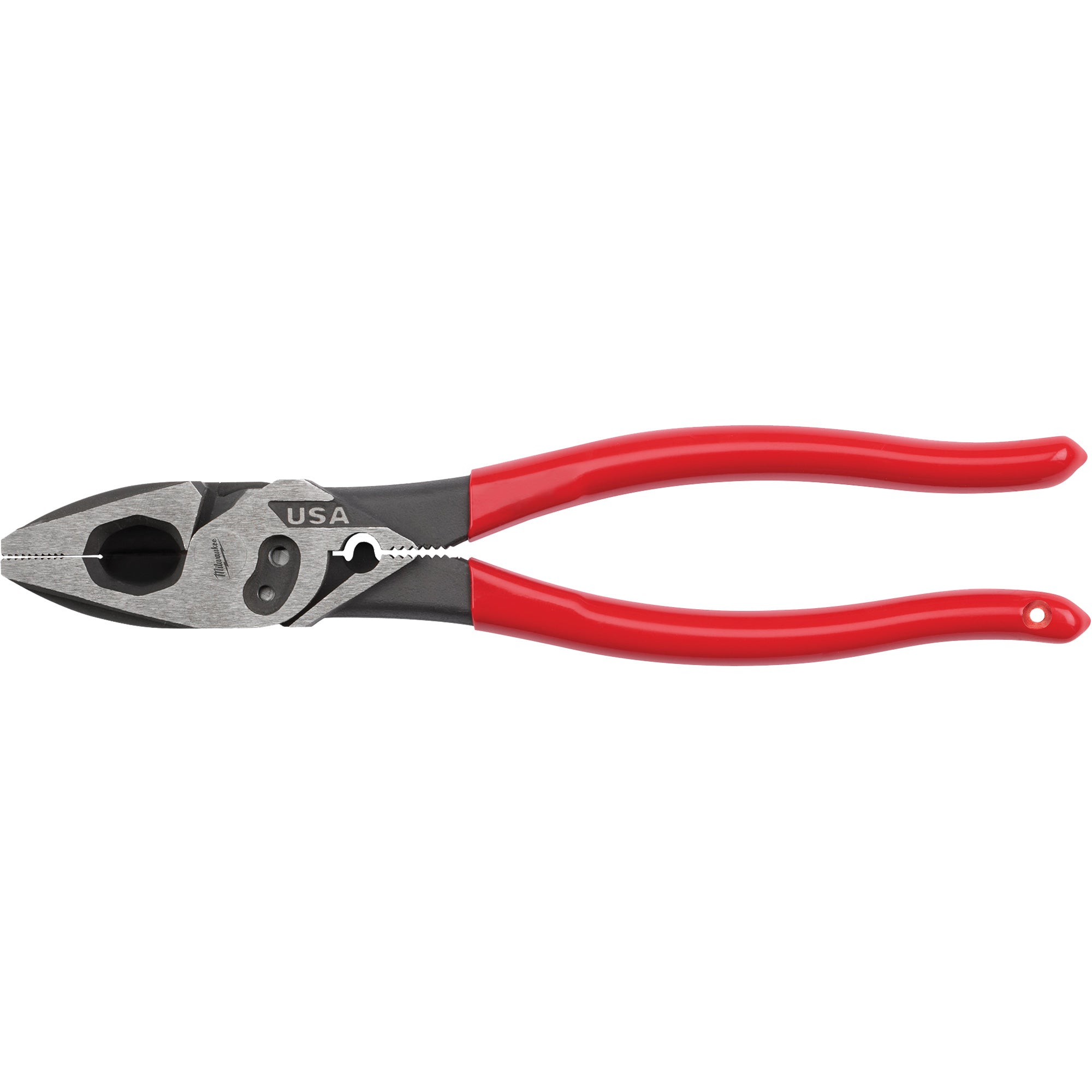 Lineman's Dipped Grip Pliers with Crimper & Bolt Cutter - AUW282