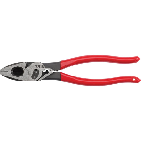 Lineman's Dipped Grip Pliers with Crimper & Bolt Cutter - AUW282