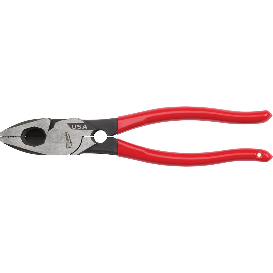 Lineman's Dipped Grip Pliers with Thread Cleaner - AUW283