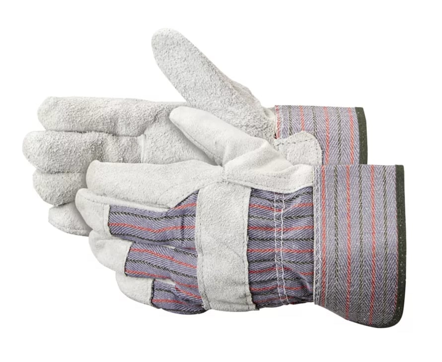 Budget Work Gloves - C-Grade Split Leather, Single Palm