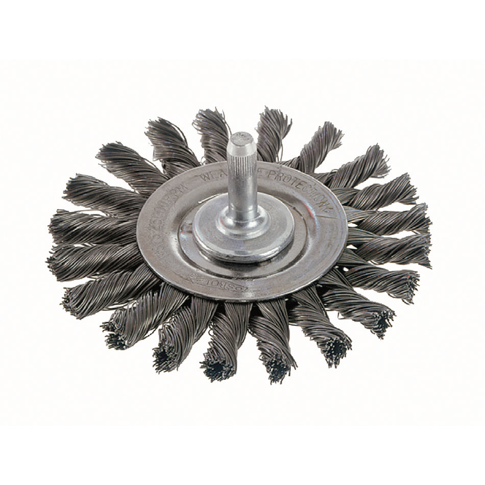 Knot Wire Wheel Brushes - Standard Twist Knot with 1/4" Shank - BX193