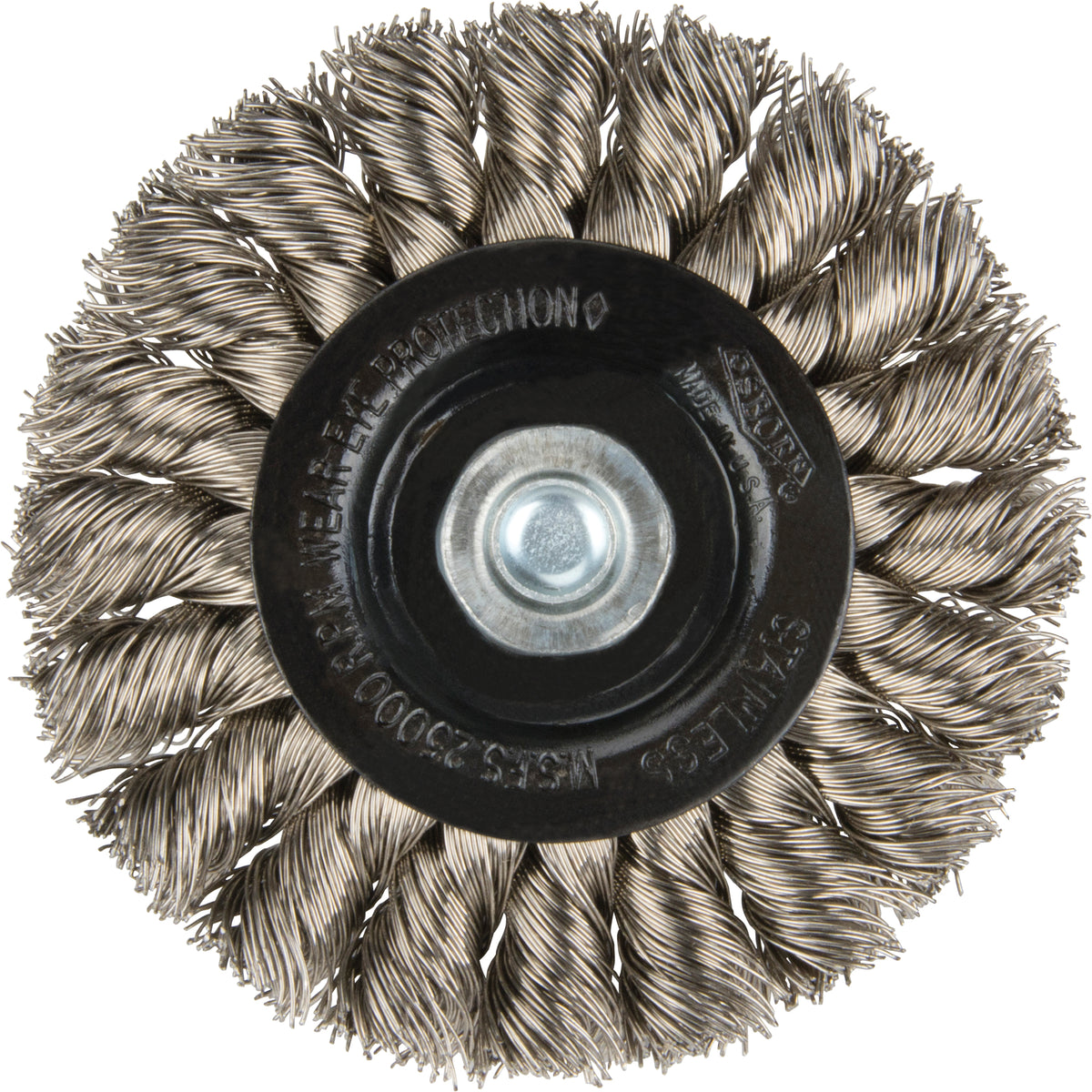 Knot Wire Wheel Brushes - Standard Twist Knot with 1/4" shank - BX195