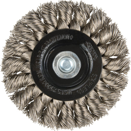 Knot Wire Wheel Brushes - Standard Twist Knot with 1/4" shank - BX195