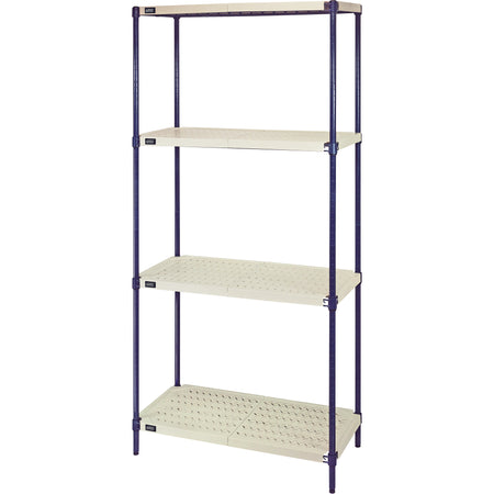 Wire Shelving Unit with Plastic Shelves - CG077