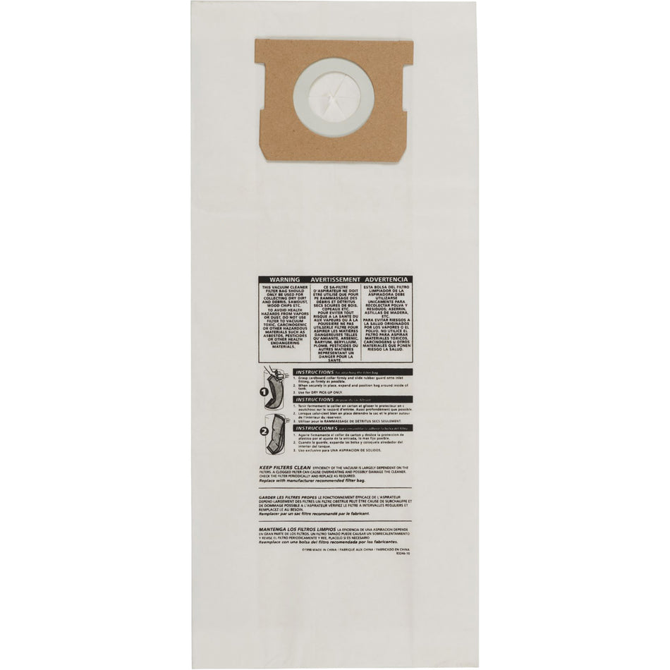 Type O Hang Up/Bulldog Vacuum Paper Bags - EB448