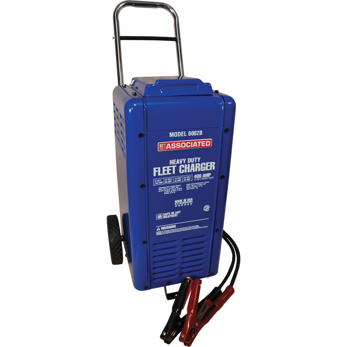 6/12/18/24 Volt Heavy-Duty Wheeled Fleet Charger - FLU027