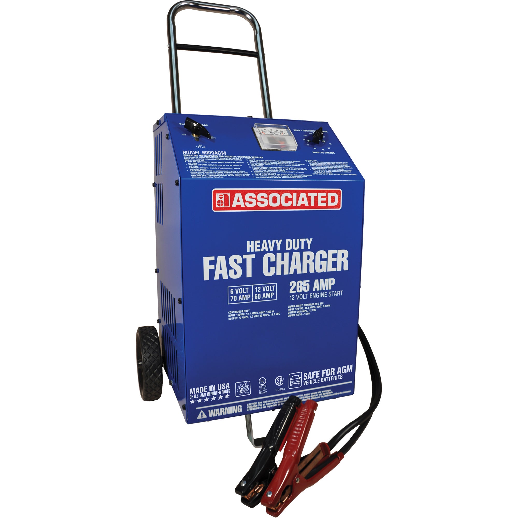 6/12 Volt Heavy-Duty Fast Wheeled Charger - FLU029