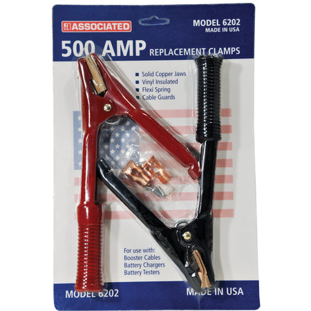 500 Amp Professional Heavy-Duty Booster Cable Clamps - FLU048