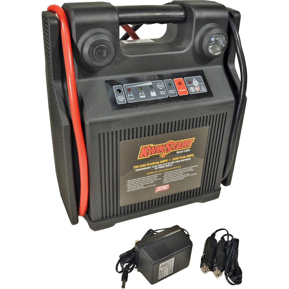 KwikStart™ 12/24 Volt Portable Power & Jump Starter - FLU051
