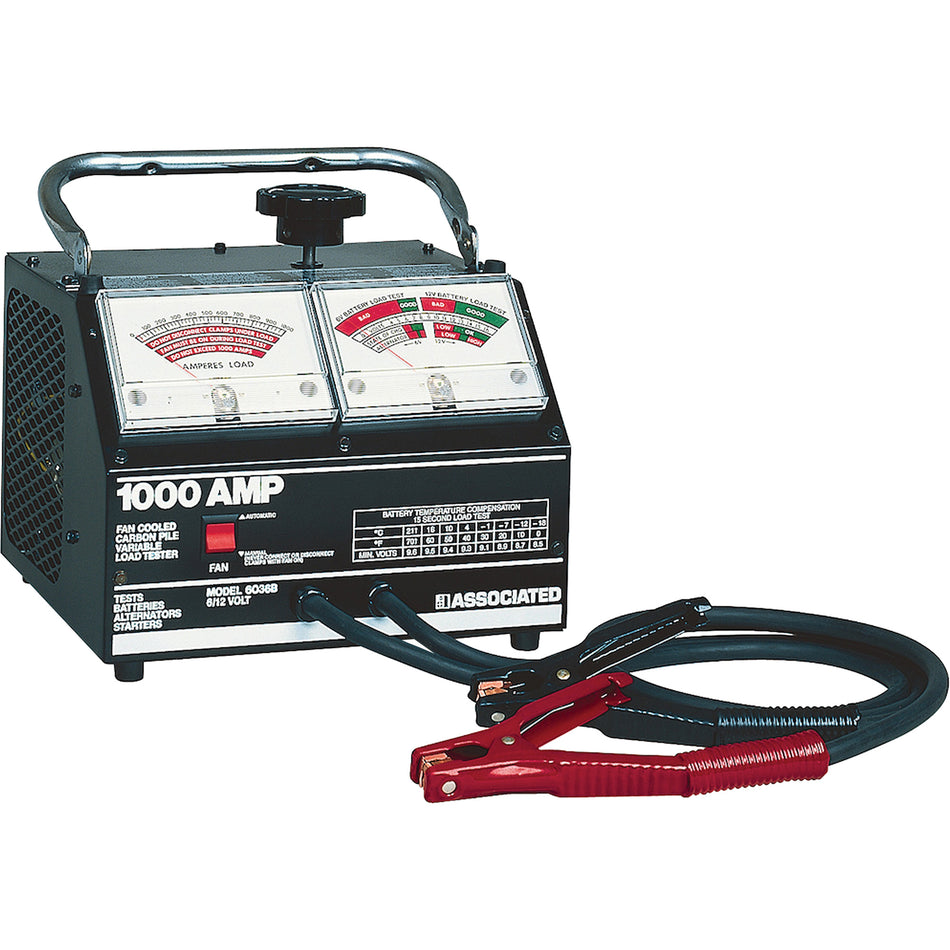 6/12 V Heavy-Duty Variable Carbon Pile Load Tester - FLU375