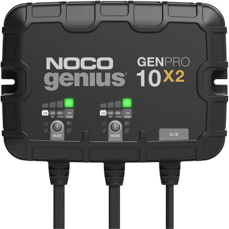 Genius® GenPro10X2 2-Bank, 20-Amp On-Board Battery Charger - FLU532