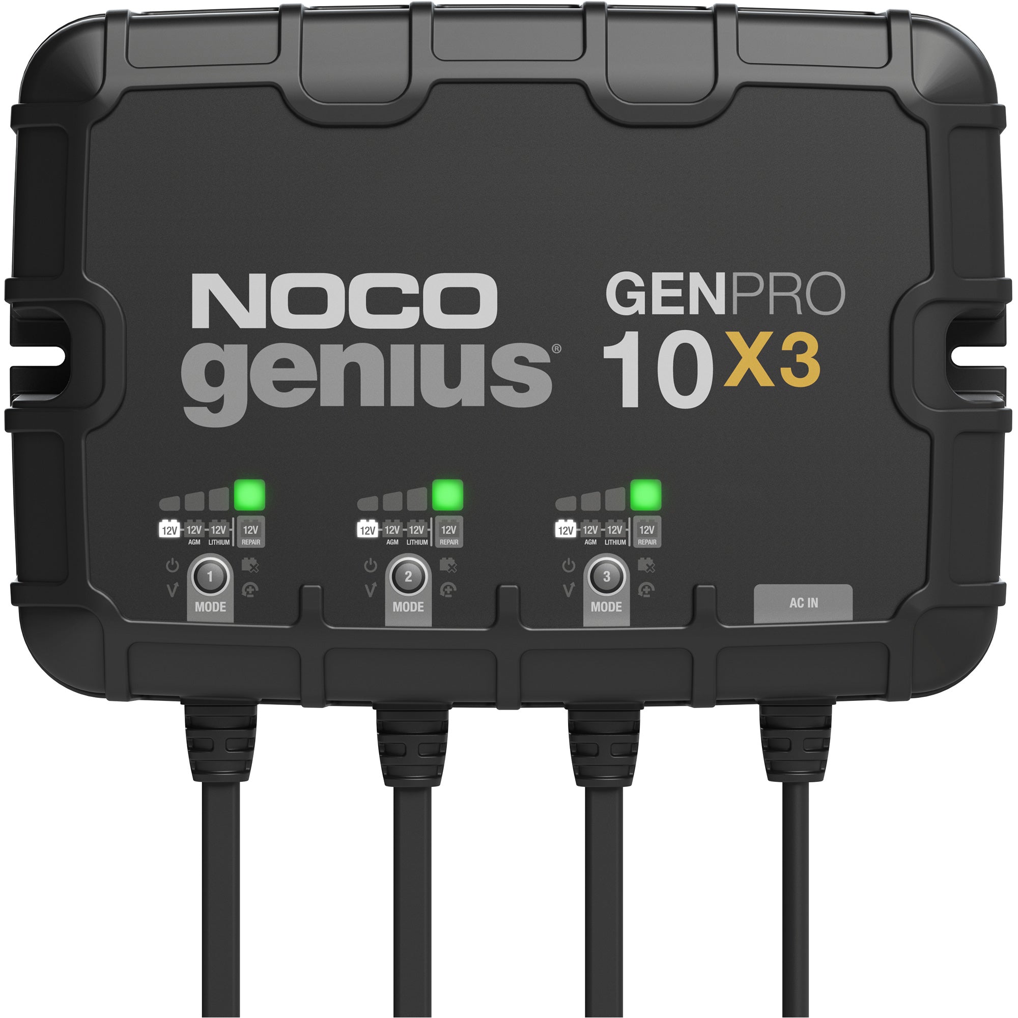 Genius® GenPro10X3 3-Bank, 30-Amp On-Board Battery Charger - FLU533