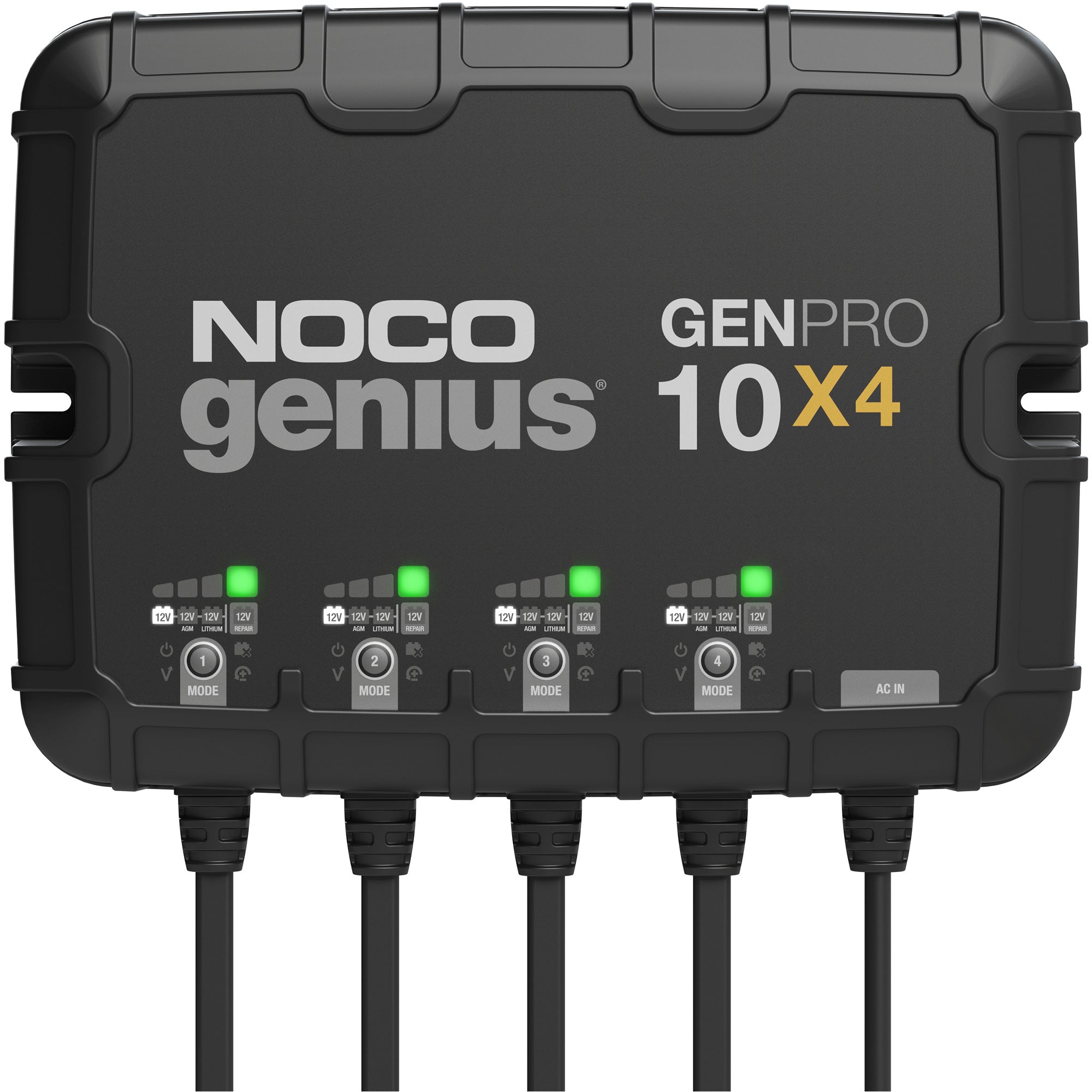Genius® GenPro10X4 4-Bank, 40-Amp On-Board Battery Charger - FLU534