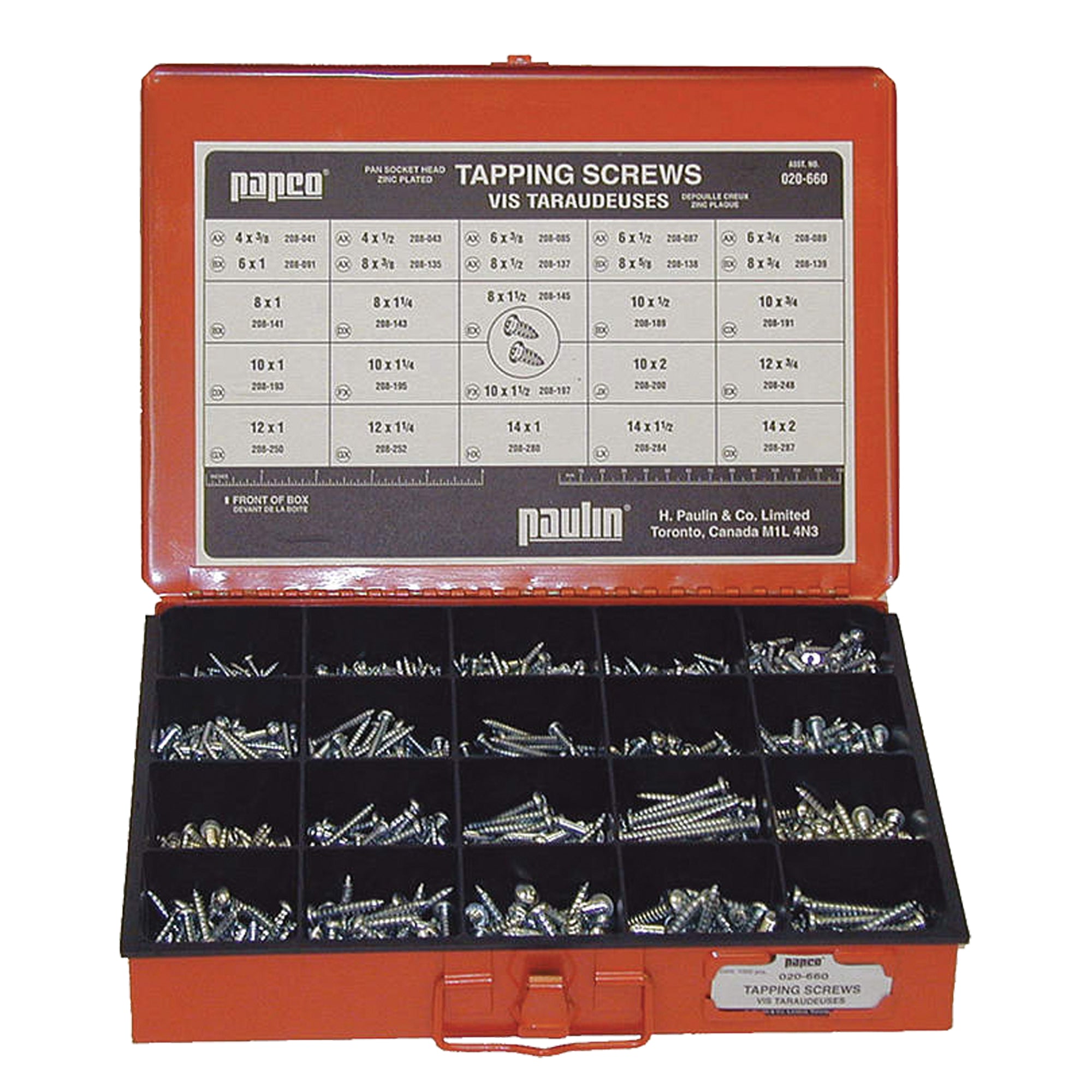 Pan Socket Tapping Screws Assortment - GP059