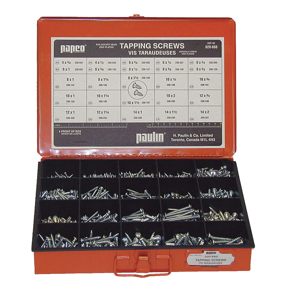 Pan Socket Tapping Screws Assortment - GP059