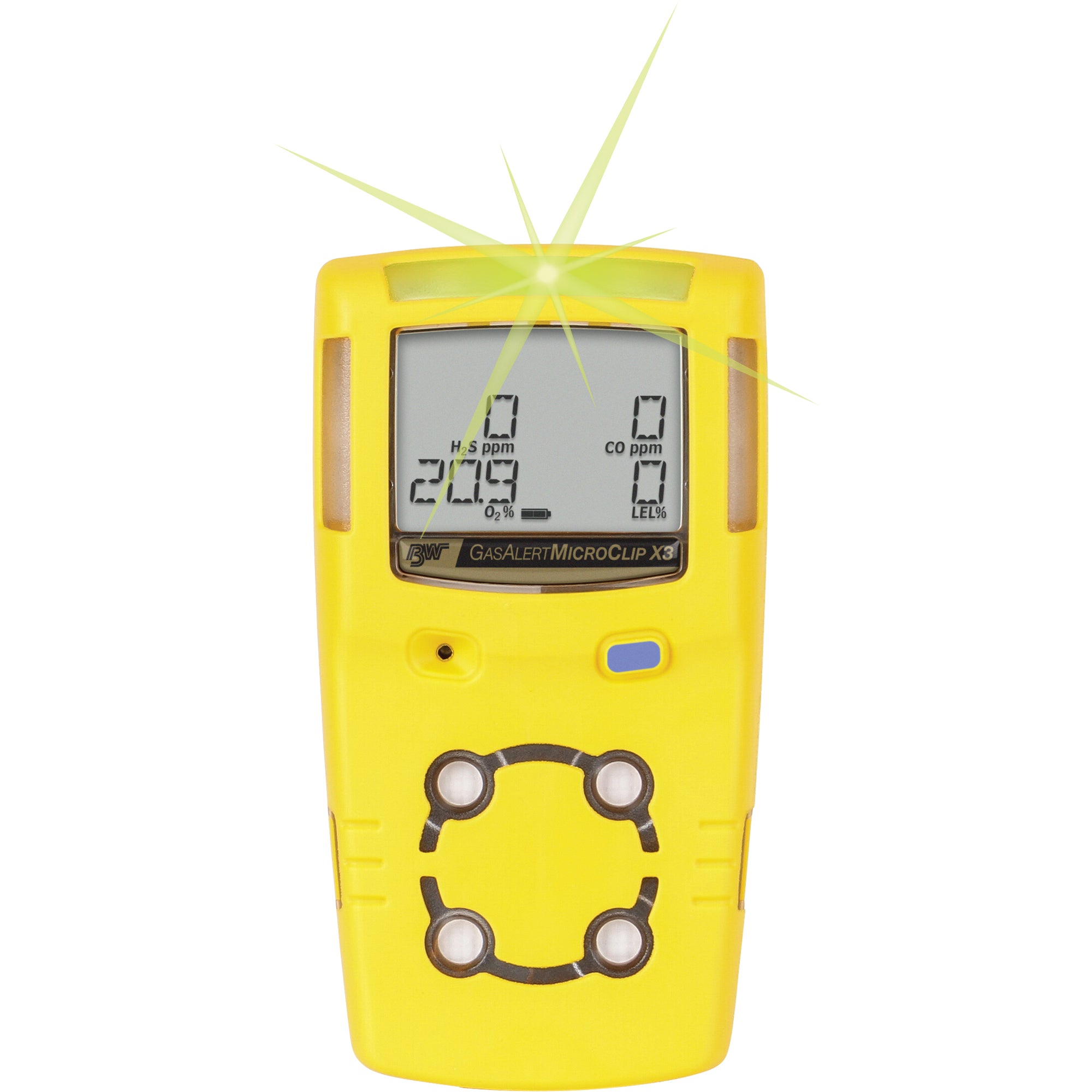 BW™ MicroClip X3 Multi-Gas Detector - HZ216