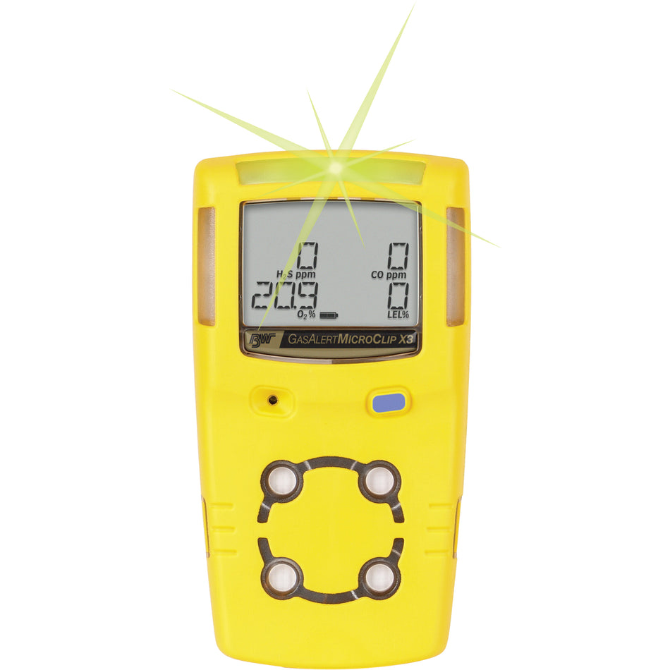 BW™ GasAlertMicroClip X3 Multi-Gas Detector - HZ224