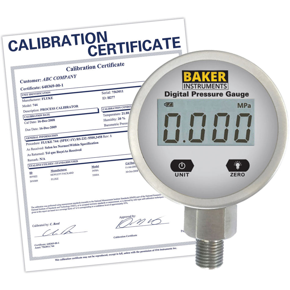B5000 Series Pressure Gauge with ISO Certificate - IC646
