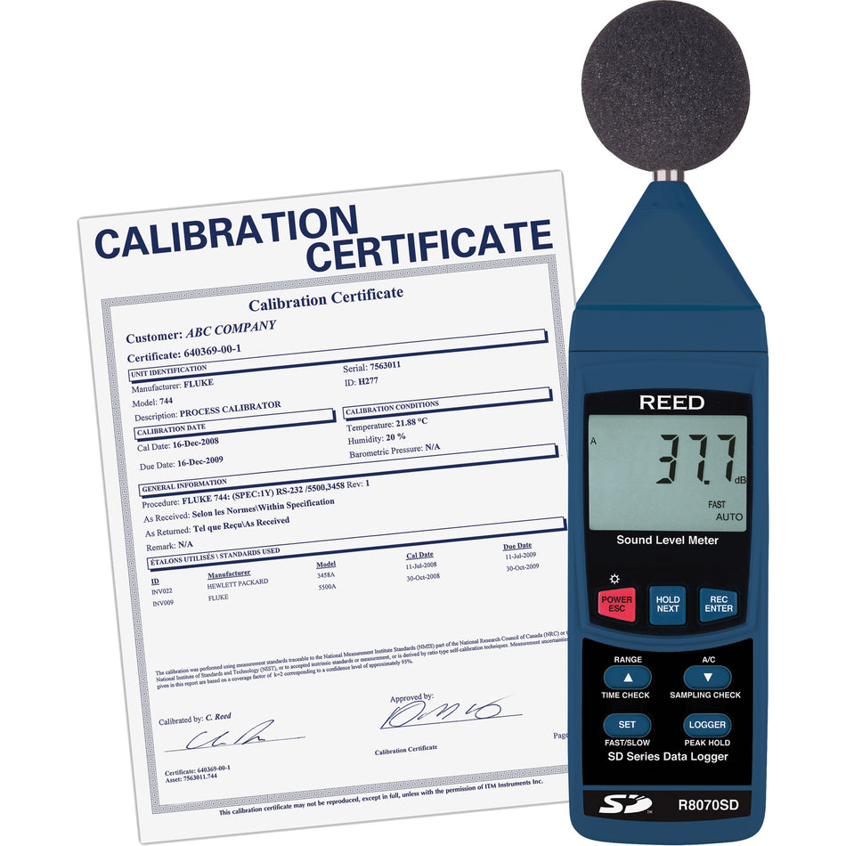 Data Logging Sound Level Meter with ISO Certificate - IC991
