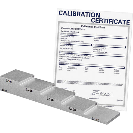 5-Step Calibration Block with ISO Certificate - IC992