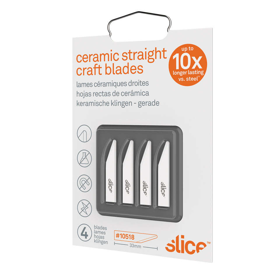 Slice™ Rounded-Tip Ceramic Straight Edge Knife Blades - JI465