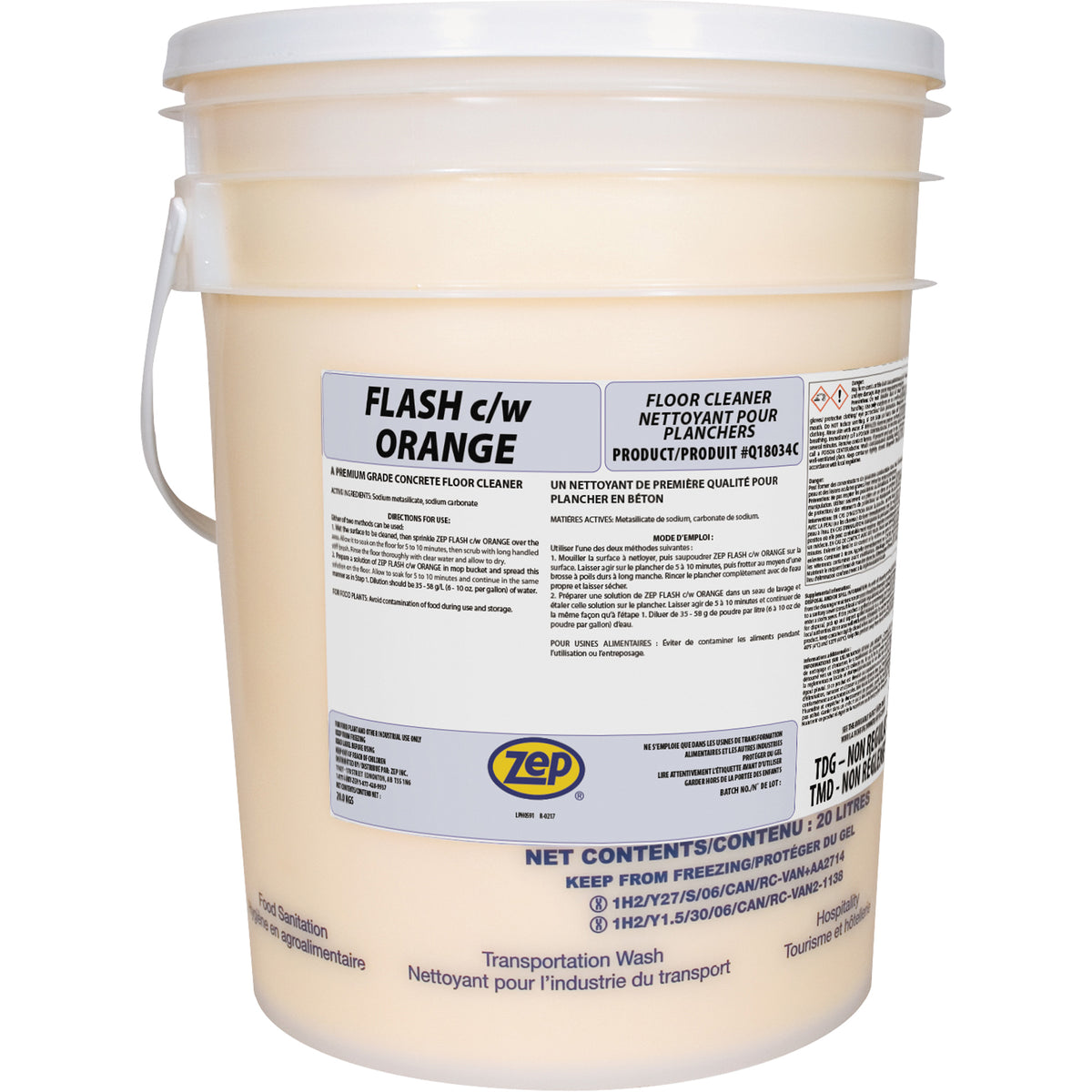 Flash Orange Premium Grade Concrete Floor Cleaner - JL656