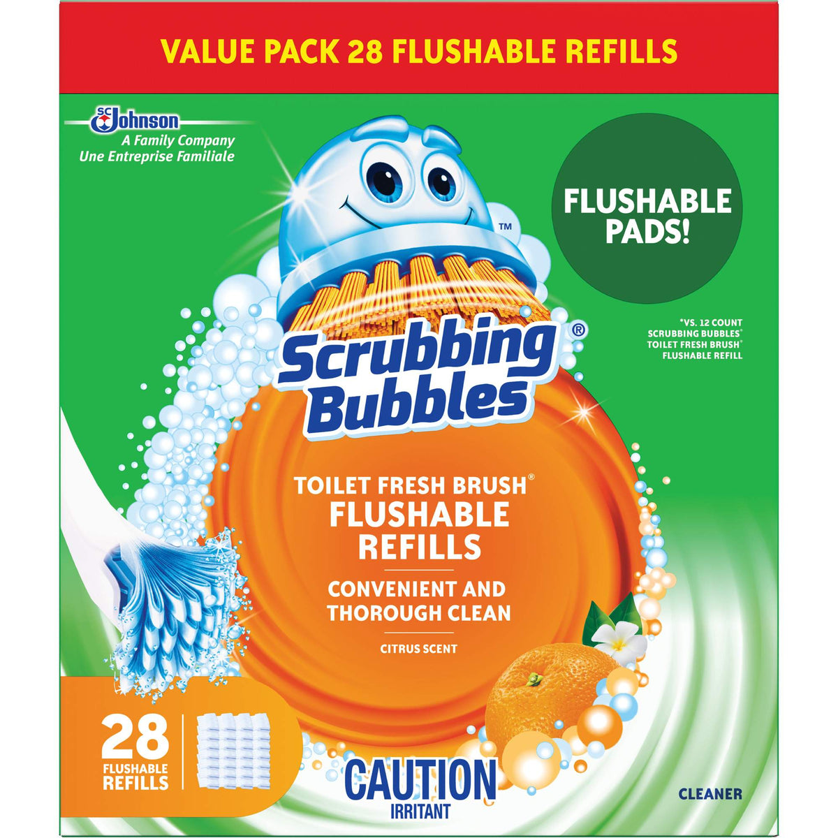 Scrubbing Bubbles® Fresh Brush® Toilet Brush Refills - JM297