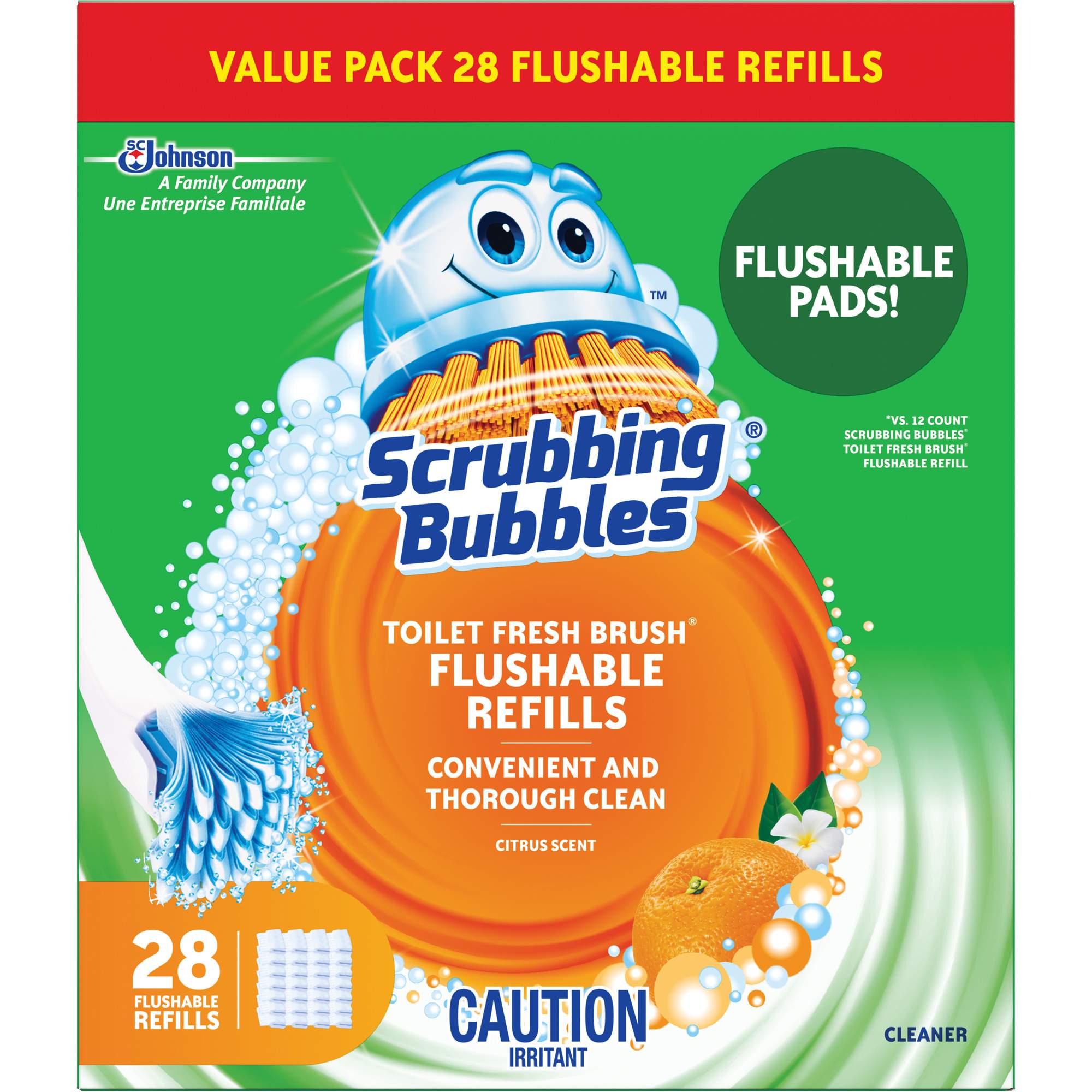 Scrubbing Bubbles® Fresh Brush® Toilet Brush Refills - JM297