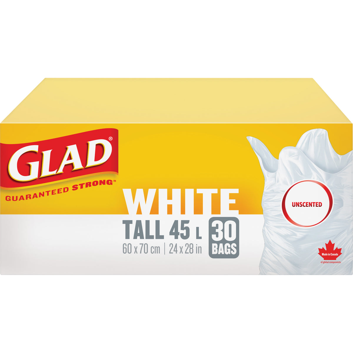 Tall 45L Unscented Garbage Bags - JP289