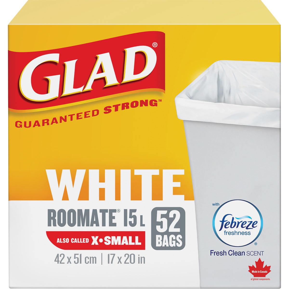 X-Small 15L Roommate Febreze Garbage Bags - JP292