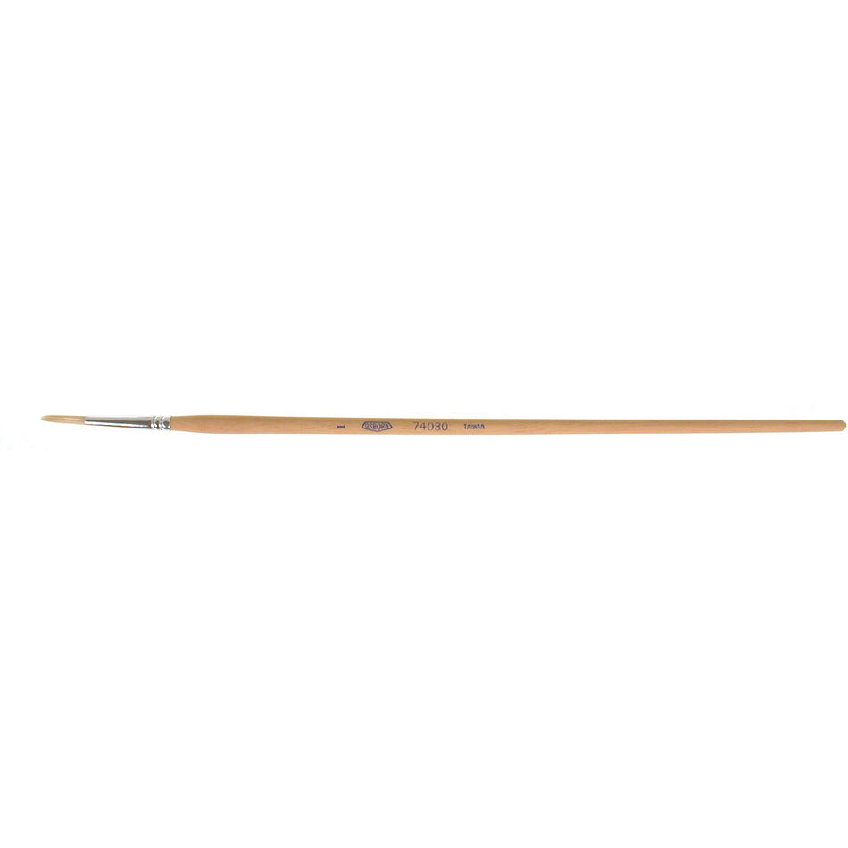 Pure White Bristle Round Marking Paint Brush - KP189