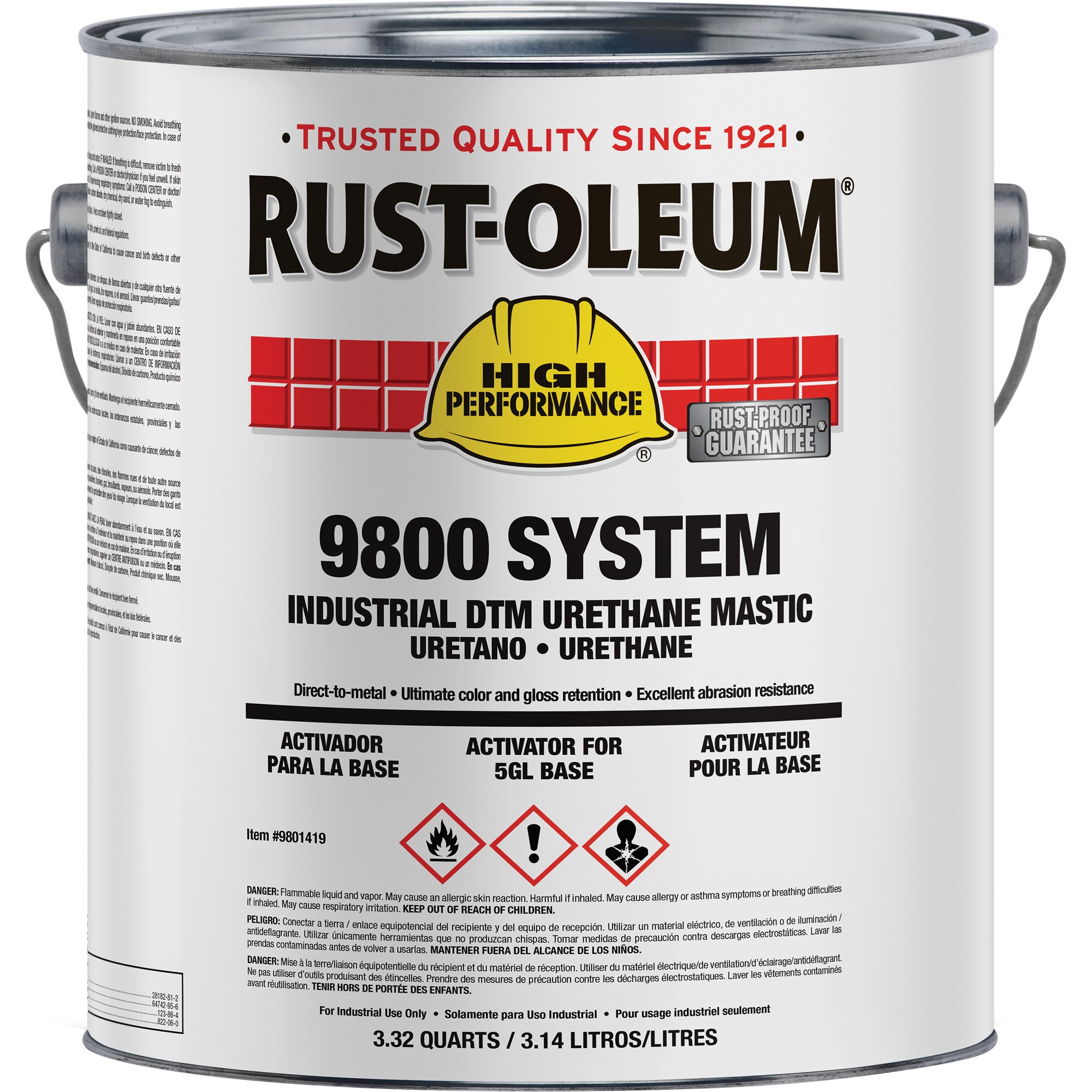 9800 System DTM Urethane Mastic Activator - KR219