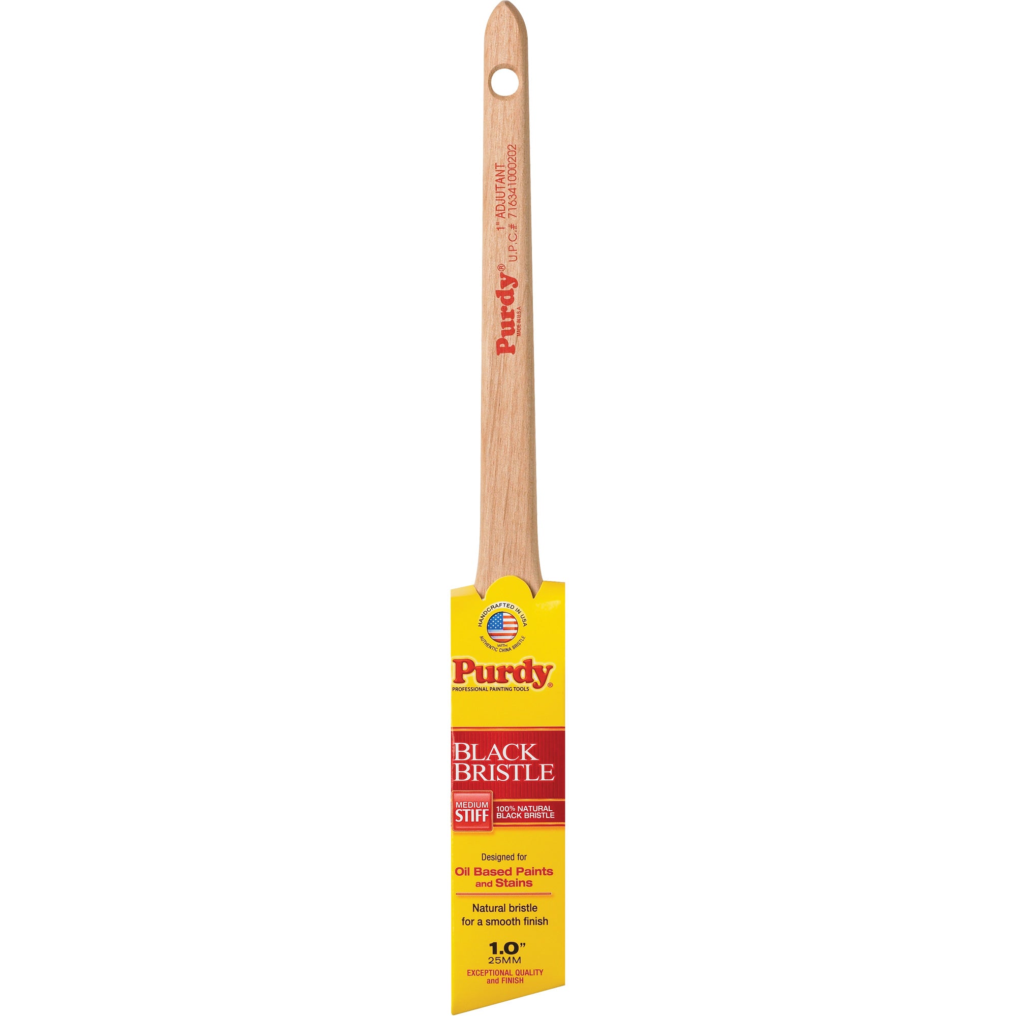 Adjutant Black Bristle Paint Brush - KR409