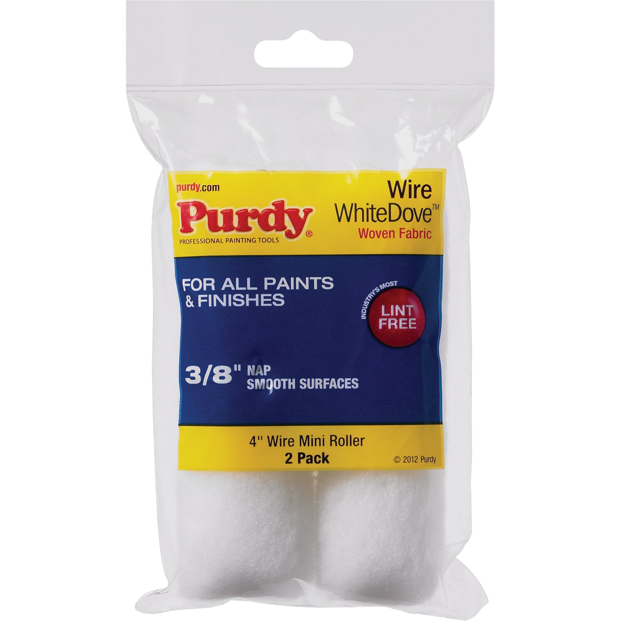 White Dove Mini Paint Roller Cover - KR479