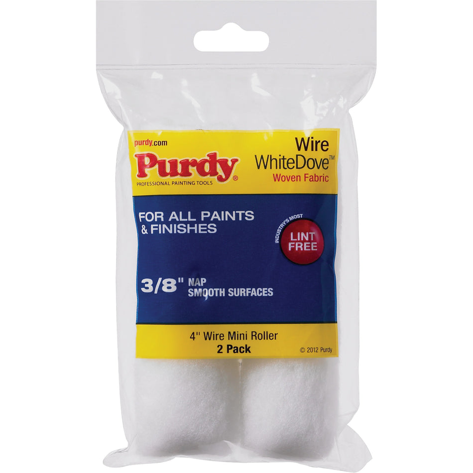 White Dove Mini Paint Roller Cover - KR479
