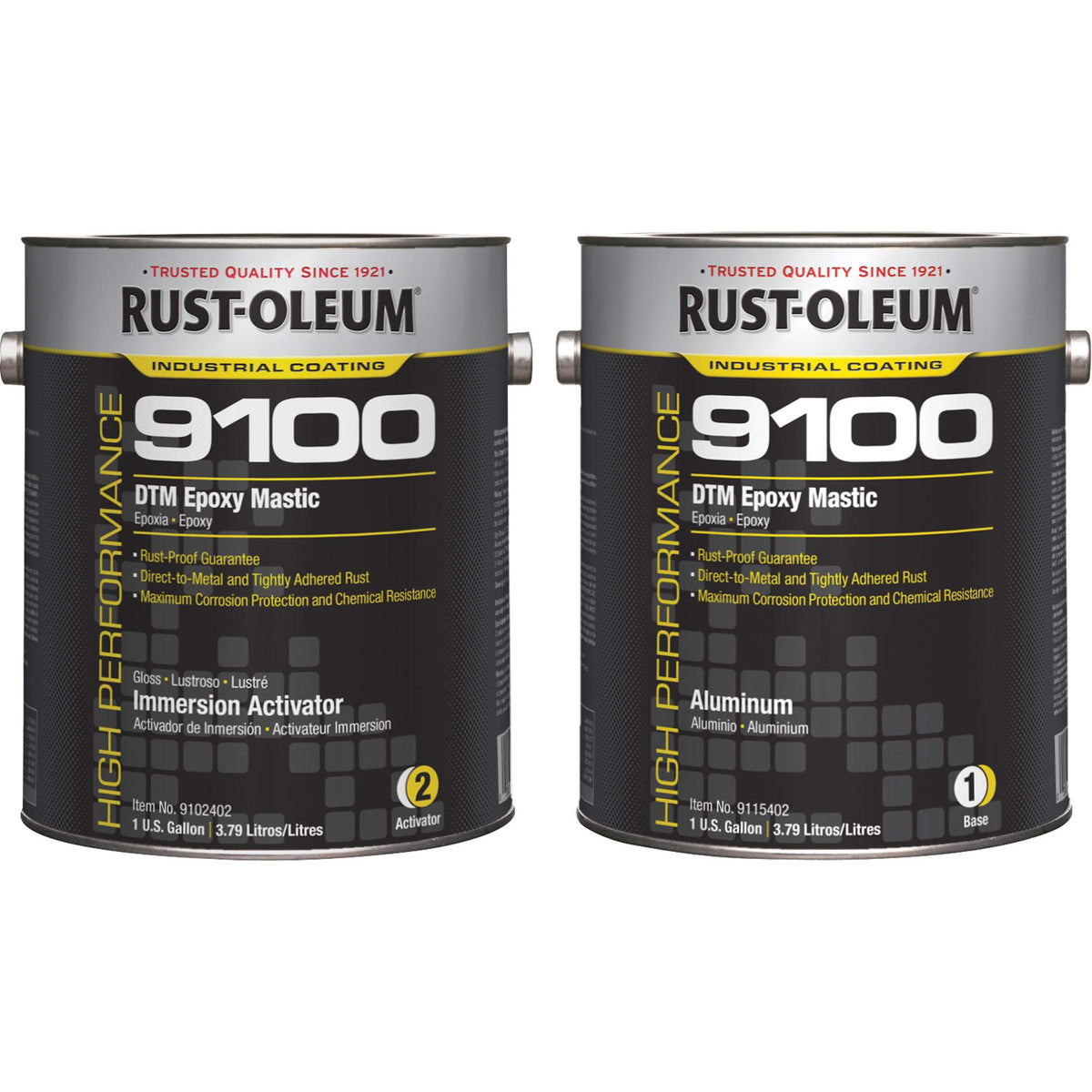 9100 System DTM Epoxy Mastic Base & Activator Kit - KR887