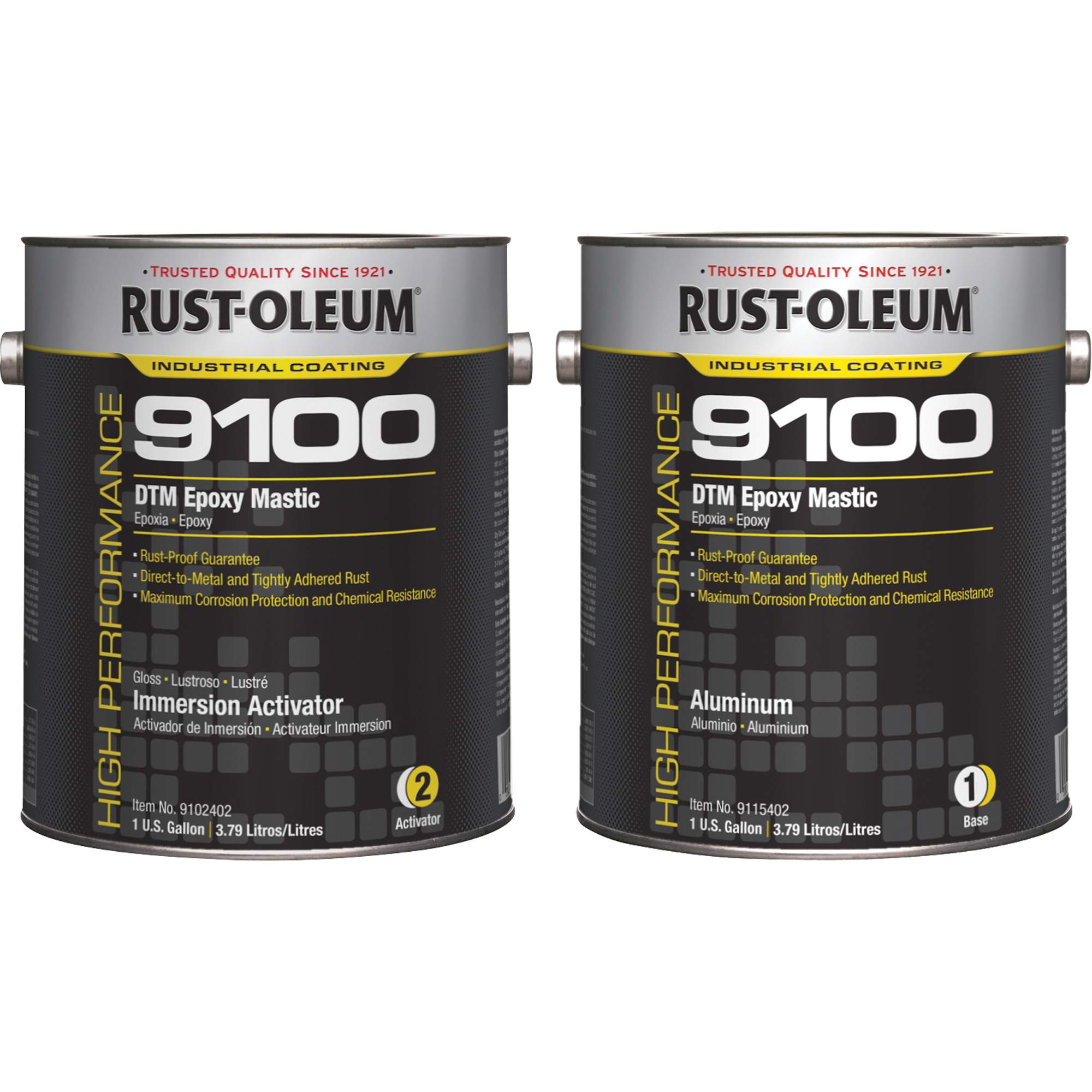 9100 System DTM Epoxy Mastic Base & Activator Kit - KR887