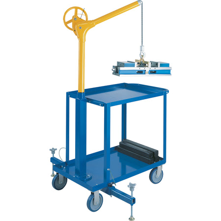 Tall Industrial Lifting Device with Mobile Cart - LS954