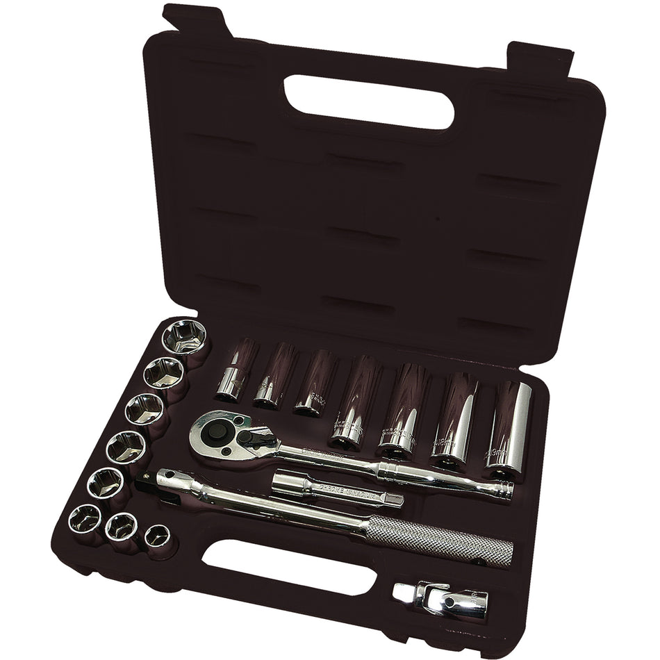 ISK-3820M 6-Point Metric Socket Set - MLA134