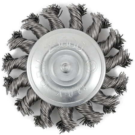 Shaft Mounted Knot Twisted Radial Brush - MLA325