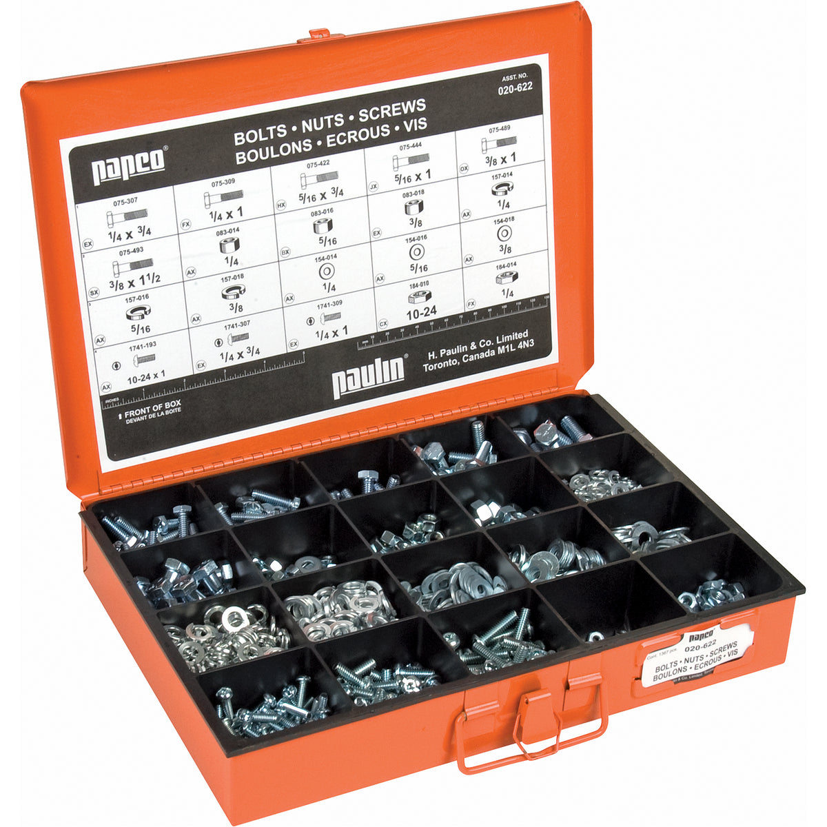 Grade 5 Cap Screw, Washer, Lockwasher & Nut Master Assortments - MLA932