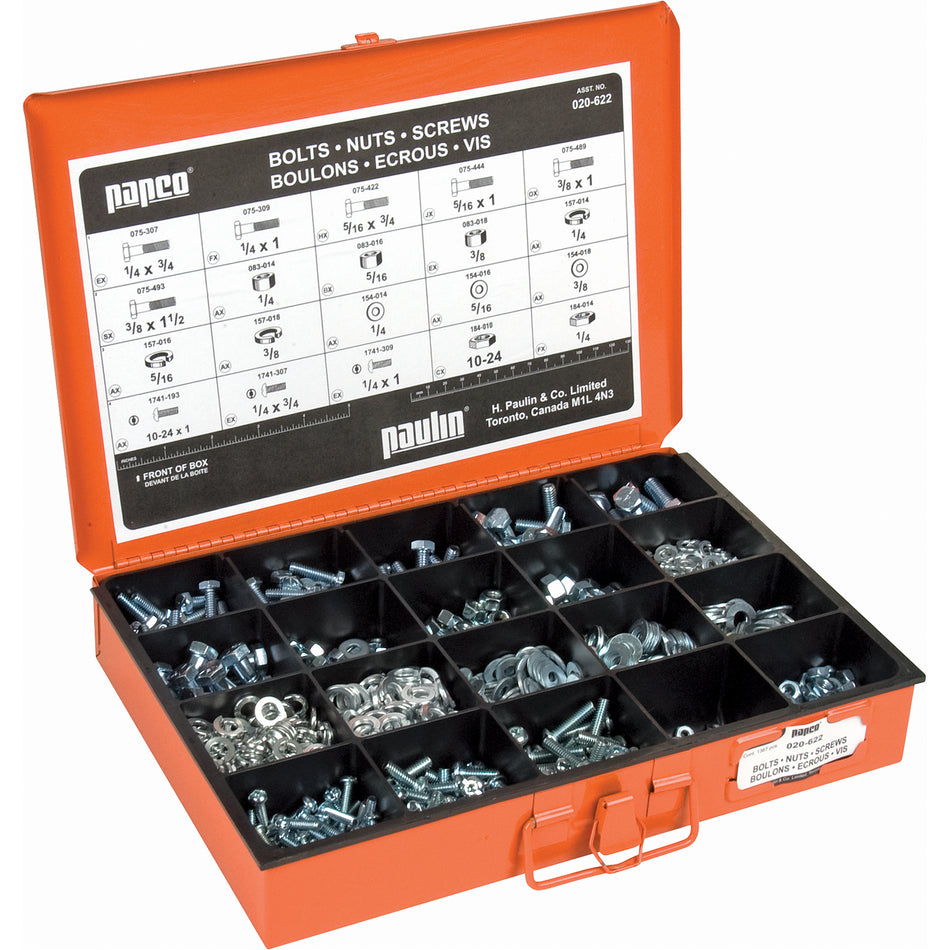 Grade 5 Cap Screw, Washer, Lockwasher & Nut Master Assortments - MLA932