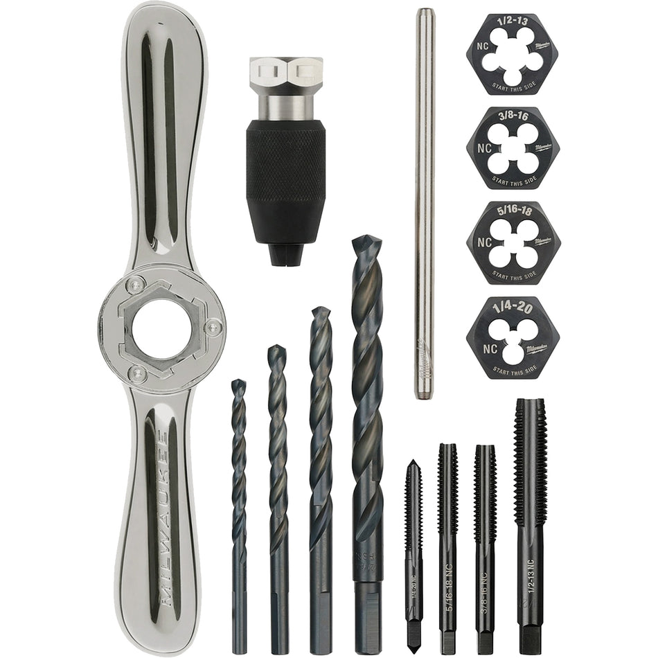 Tap and Die Set with Hex-Lok™ 2-in-1 Handle - MMV160