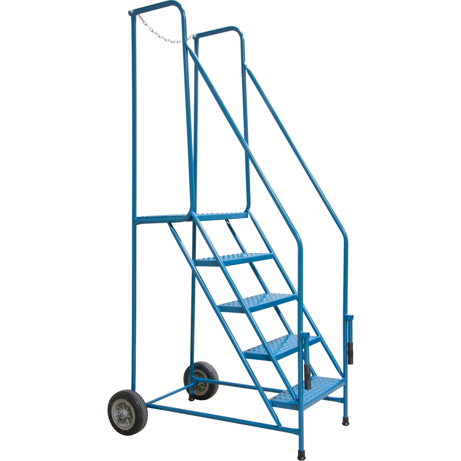 Trailer Access Rolling Ladder with Rails - MO010